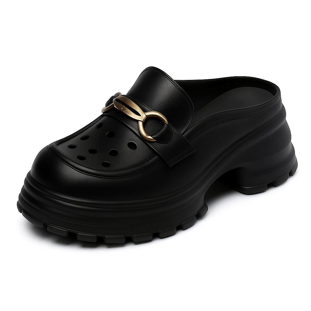 Sandale fermée en cuir pour femme, modèle Iconique par Azilini, style moderne et légèreté