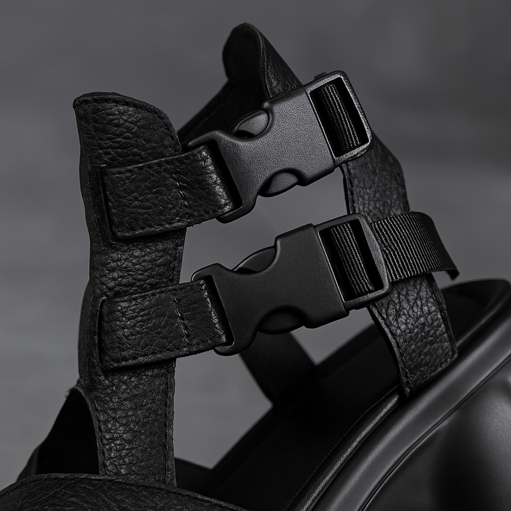 Sandale gladiateur plateforme pour femme, modèle Tactique par Azilini, puissance et féminité
