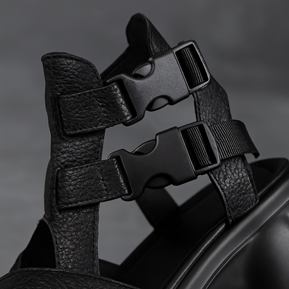 Sandale gladiateur plateforme pour femme, modèle Tactique par Azilini, puissance et féminité